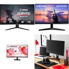 Pallet – 11 Pcs – Monitors – Customer Returns – LG, MSI, Onn, Samsung