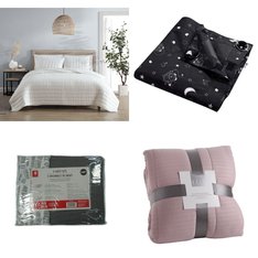 3 Pallets - 355 Pcs - New Bath, Blankets, Throws & Quilts, Decor, Kitchen & Dining - New and New Damaged Box - Walmart