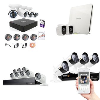 8 Pcs – Security Cameras & Surveillance Systems – Tested Not Working – Samsung, LaView, Swann, Lorex
