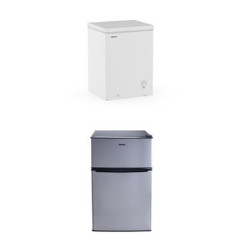 Pallet – 4 Pcs – Bar Refrigerators & Water Coolers, Freezers – Customer Returns – Galanz, HISENSE