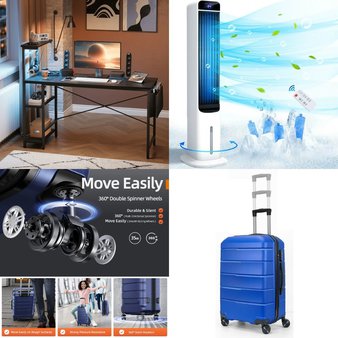 Pallet – 17 Pcs – Luggage, Unsorted, Bedroom, Office – Customer Returns – Travelhouse, UNBRANDED, Homfa, Ktaxon