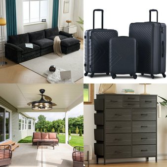 Pallet – 9 Pcs – Luggage, Fans, Lighting & Light Fixtures, Bedroom – Customer Returns – Travelhouse, DINGLILIGHTING, SEGMART, GIKPAL