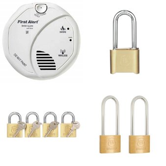 Pallet – 289 Pcs – Home Security & Safety, Hardware, Safes – Customer Returns – Brinks, First Alert, Brink’s, Philips