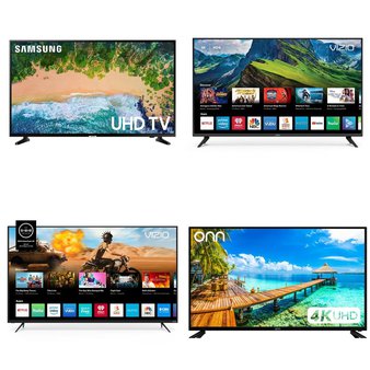 5 Pcs – LED/LCD TVs – Refurbished (GRADE A, GRADE B) – VIZIO, Samsung, Onn