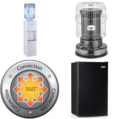 Pallet - 9 Pcs - Heaters, Bar Refrigerators & Water Coolers, Refrigerators - Customer Returns - Dyna-Glo, Primo Water, Igloo