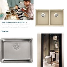 Pallet - 16 Pcs - Kitchen & Bath Fixtures, Hardware - Customer Returns - Kohler, Toto, ELKAY, Blanco