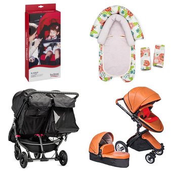 22 Pcs – Baby Transport – New, Like New, Used – Retail Ready – Britax, Baby Jogger, Goldbug, Hot Mom