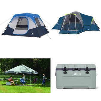 CLEARANCE! Pallet – 16 Pcs – Camping & Hiking, Hunting – Customer Returns – Ozark Trail, Igloo, Wildgame Innovations – BA Products
