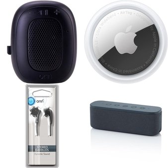 Pallet – 479 Pcs – Other, Portable Speakers, In Ear Headphones, Cases – Customer Returns – Onn, Apple, onn., Merkury Innovations