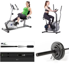 Pallet - 7 Pcs - Exercise & Fitness, Golf - Customer Returns - Impex, Marcy Fitness, Body Flex, CAP Barbell