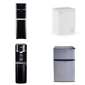 Pallet – 6 Pcs – Bar Refrigerators & Water Coolers, Freezers – Customer Returns – Primo Water, Great Value, Galanz, Primo International