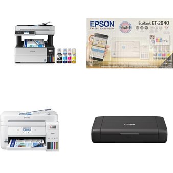 Pallet – 30 Pcs – All-In-One, Scanners, Projector, Inkjet – Customer Returns – EPSON, Canon, iLive, Polaroid