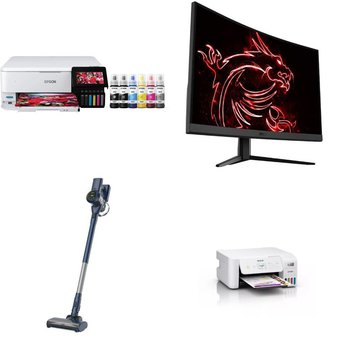 CLEARANCE! Pallet – 46 Pcs – Projector, Speakers, Monitors, All-In-One – Customer Returns – onn., HP, EPSON, MSI