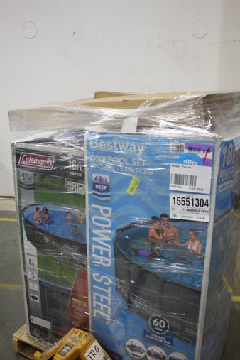 3 Pallets – 7 Pcs – Pools & Water Fun – Untested Customer Returns – Walmart