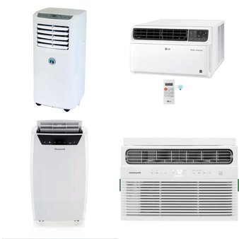 3 Pallets – 25 Pcs – Air Conditioners – Mixed Conditions – Honeywell, JHS, LG, Frigidaire