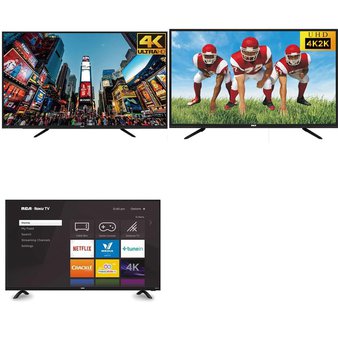 50 Pcs – LED/LCD TVs – Refurbished (GRADE A, GRADE B) – RCA