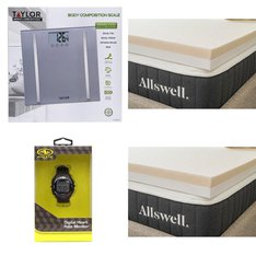 Clearance! 2 Pallets - 24 Pcs - Home Health Care, Covers, Mattress Pads & Toppers, Other, Hardware - Customer Returns - Taylor, Athletic Works, Allswell, Peerless