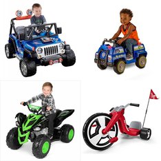 Pallet - 7 Pcs - Vehicles, Unsorted - Customer Returns - Power Wheels, YAMAHA, Nickelodeon, UNBRANDED