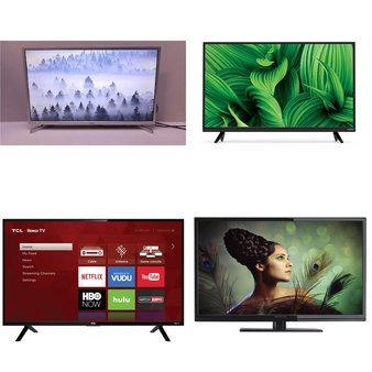 Clearance! 20 Pcs – LED/LCD TVs (32″) – Refurbished (GRADE A – No Remote) – Samsung, VIZIO, TCL, PROSCAN