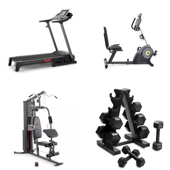 Pallet – 4 Pcs – Exercise & Fitness – Customer Returns – ProForm, CAP Barbell, Marcy
