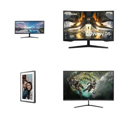 Pallet - 26 Pcs - Monitors - Damaged / Missing Parts / Tested NOT WORKING - Samsung, ACER, LG, LENOVO