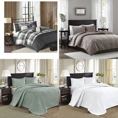 6 Pallets - 216 Pcs - Curtains & Window Coverings, Bedding Sets, Blankets, Throws & Quilts, Pillows - Mixed Conditions - Unmanifested Home, Window, and Rugs, Madison Park, Home Essence, Great Bay Home