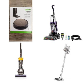 Pallet – 17 Pcs – Vacuums – Damaged / Missing Parts / Tested NOT WORKING – Tineco, Shark, Bissell, Hoover