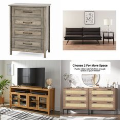 Pallet - 9 Pcs - Bedroom, Office, TV Stands, Wall Mounts & Entertainment Centers, Living Room - Overstock - Mainstays, Better Homes & Gardens