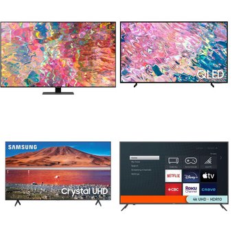 Truckload – 24 Pallets – 249 Pcs – TVs – Tested Not Working (Cracked Display) – onn., RCA, HISENSE, Samsung