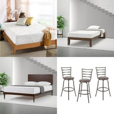 Pallet - 12 Pcs - Mattresses, Dining Room & Kitchen - Overstock - Mainstays, Slumber 1 by Zinus