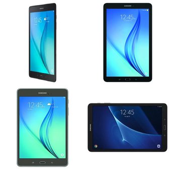 53 Pcs – Samsung Galaxy Tablets – Tested Not Working – Models: SM-T280NZKAXAR, SM-T350NZAAXAR, SM-T560NZKZXAR, SM-T580NZKAXAR