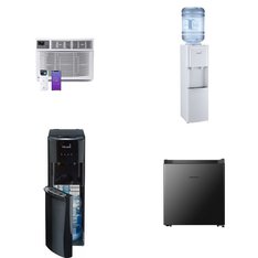 Pallet - 12 Pcs - Bar Refrigerators & Water Coolers, Freezers, Air Conditioners - Customer Returns - Primo Water, HISENSE, WhizMax