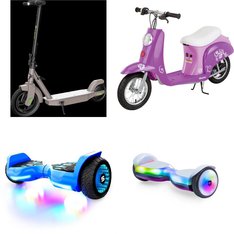Pallet - 19 Pcs - Powered, Not Powered, Vehicles, Trains & RC, Dolls - Customer Returns - Razor, Jetson, Kid Connection, Huffy