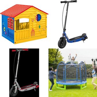 Pallet – 8 Pcs – Powered, Outdoor Play, Trampolines – Customer Returns – Razor, Fisher-Price, PalPlay, Sportspower