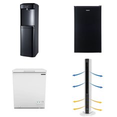 Pallet – 7 Pcs – Bar Refrigerators & Water Coolers, Refrigerators, Freezers, Heaters – Customer Returns – Great Value, Galanz, Frigidaire, Primo