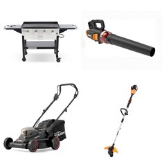 Pallet - 16 Pcs - Trimmers & Edgers, Mowers, Grills & Outdoor Cooking, Leaf Blowers & Vaccums - Customer Returns - Hyper Tough, Worx, Mm, Positec