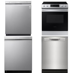 4 Pcs - Dishwashers - Like New - LG, Samsung, Frigidaire