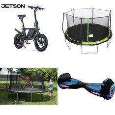 Pallet - 9 Pcs - Powered, Trampolines, Vehicles, Trains & RC, Cycling & Bicycles - Customer Returns - Razor, Bounce Pro, New Bright, New Bright Industrial Co., Ltd.