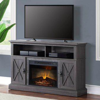 Flash Sale! 3 Pallets – 27 Pcs – Whalen WMFP54EC-26GR Fireplace Console for TVs up to 65″ – Overstock