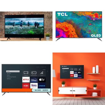 1 Pallet – 10 Pcs – TVs – Tested Not Working (Cracked Display) – onn., TCL, Samsung, HISENSE