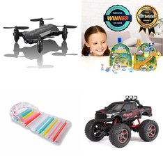 Pallet - 71 Pcs - Vehicles, Trains & RC, Dolls, Drones & Quadcopters Vehicles, Pools & Water Fun - Customer Returns - Voyage Aeronautics, New Bright, Packed Party, Sky Rover