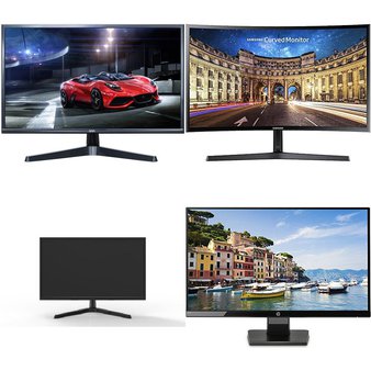 54 Pcs – Computer Monitors – Customer Returns – Onn, Samsung, HP