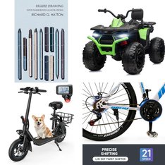 Pallet - 12 Pcs - Exercise & Fitness, Vehicles, Cycling & Bicycles, Powered - Customer Returns - Artudatech, GTRACING, Funcid, Hikiddo