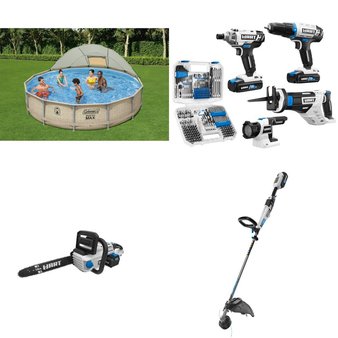 Pallet – 35 Pcs – Power Tools, Hedge Clippers & Chainsaws, Pools & Water Fun, Trimmers & Edgers – Customer Returns – Hyper Tough, Hart, Coleman, Mainstays