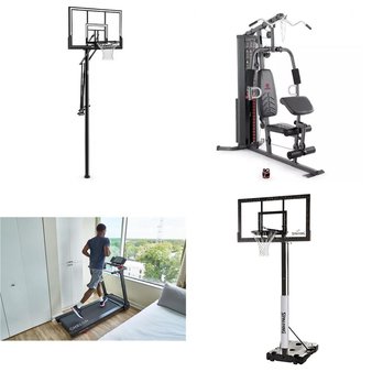 Flash Sale! 2 Pallets – 14 Pcs – Exercise & Fitness, Outdoor Sports – Untested Customer Returns – Spalding, CAP Barbell, Marcy