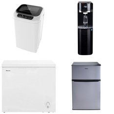 Pallet - 6 Pcs - Bar Refrigerators & Water Coolers, Laundry, Refrigerators, Freezers - Customer Returns - Galanz, Black and Decker, Great Value, HISENSE