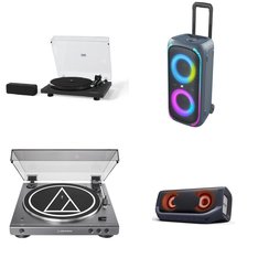 Pallet - 29 Pcs - Speakers, Portable Speakers, Accessories, CD Players, Turntables - Customer Returns - onn., LG Electronics, Audio-Technica, VIZIO