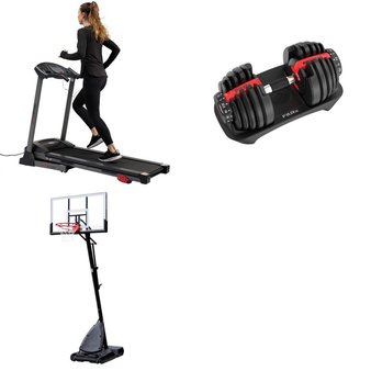 Pallet – 4 Pcs – Exercise & Fitness, Outdoor Sports – Customer Returns – FitRx, Spalding, Sunny Health & Fitness