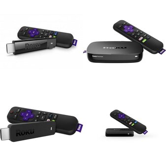 10 Pcs – Roku Streaming Media Players – Refurbished (GRADE B) – Models: 3800R, 3810RW, 3900R, 3900X-BDL1