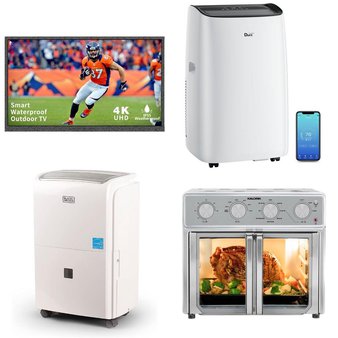 CLEARANCE! Pallet – 13 Pcs – Air Conditioners, Humidifiers / De-Humidifiers, Toasters & Ovens, Unsorted – Customer Returns – DuraComfort, BLACK+DECKER, Sylvox, Kalorik